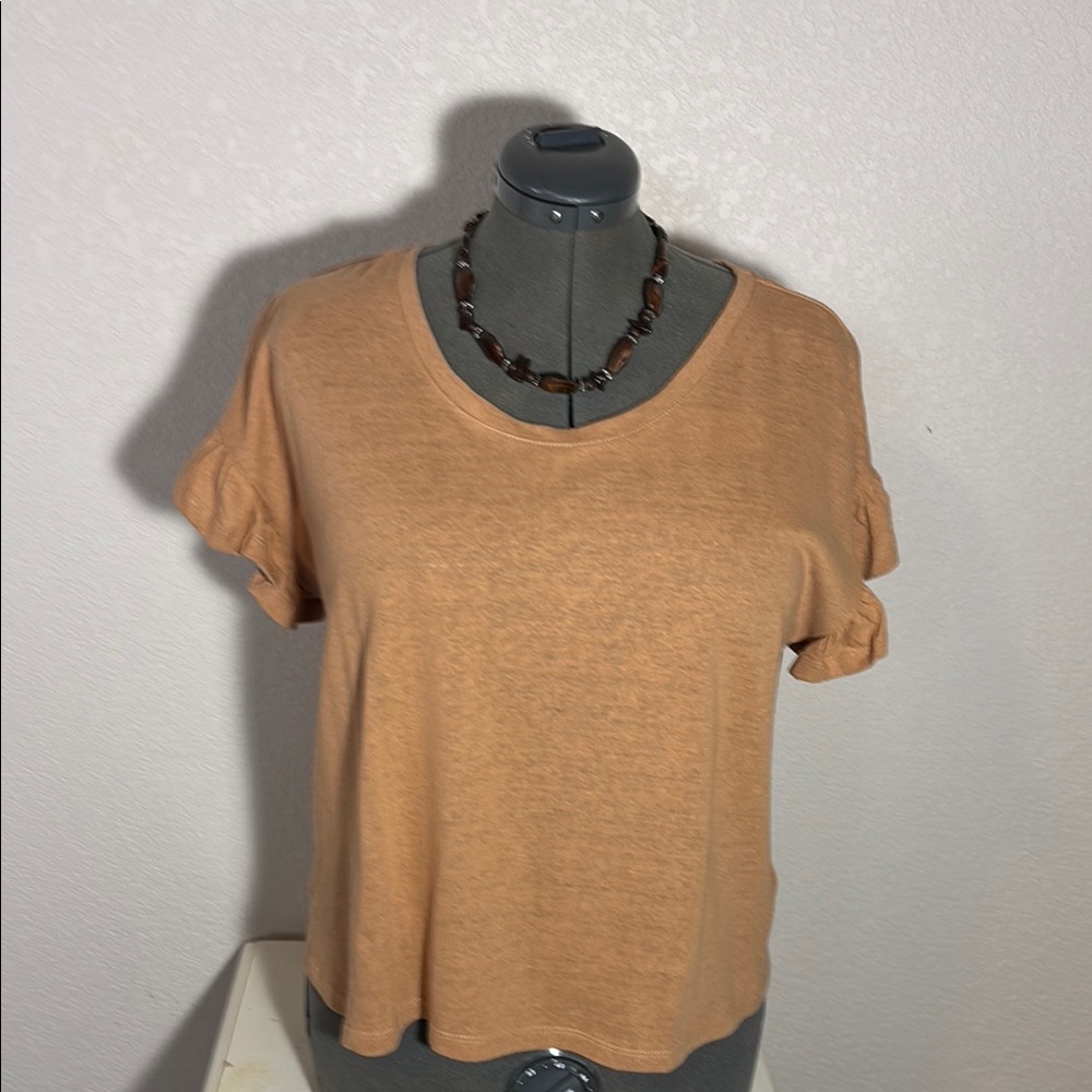 Moon River Women's Camel colored Top